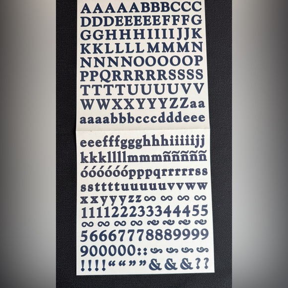 New Creative Memories Large ABC/123 Classic Letters 1 dark blue is available - Picture 2 of 2